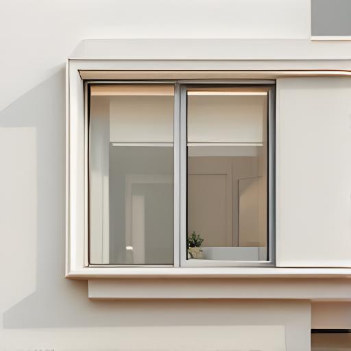 Ventanas modernas con marcos de aluminio en una fachada residencial clara
